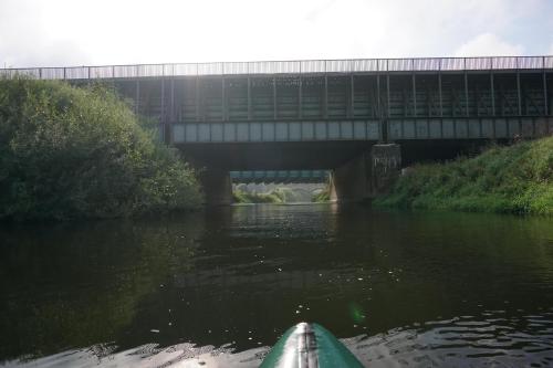 The same overpasses after the passage.