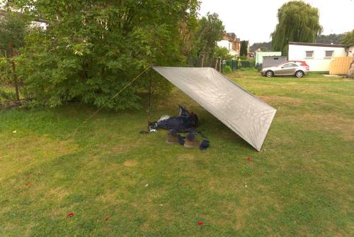 Mein Camp auf dem Campingplatz St. Goarshausen.