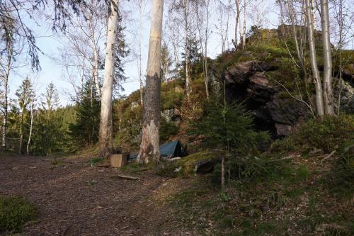 The camp sheltered near the Bärenbruchwand.