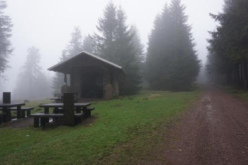 The hut at Wachsenrasen from outside …
