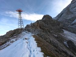 Ascending the Zugspitze in November 2022